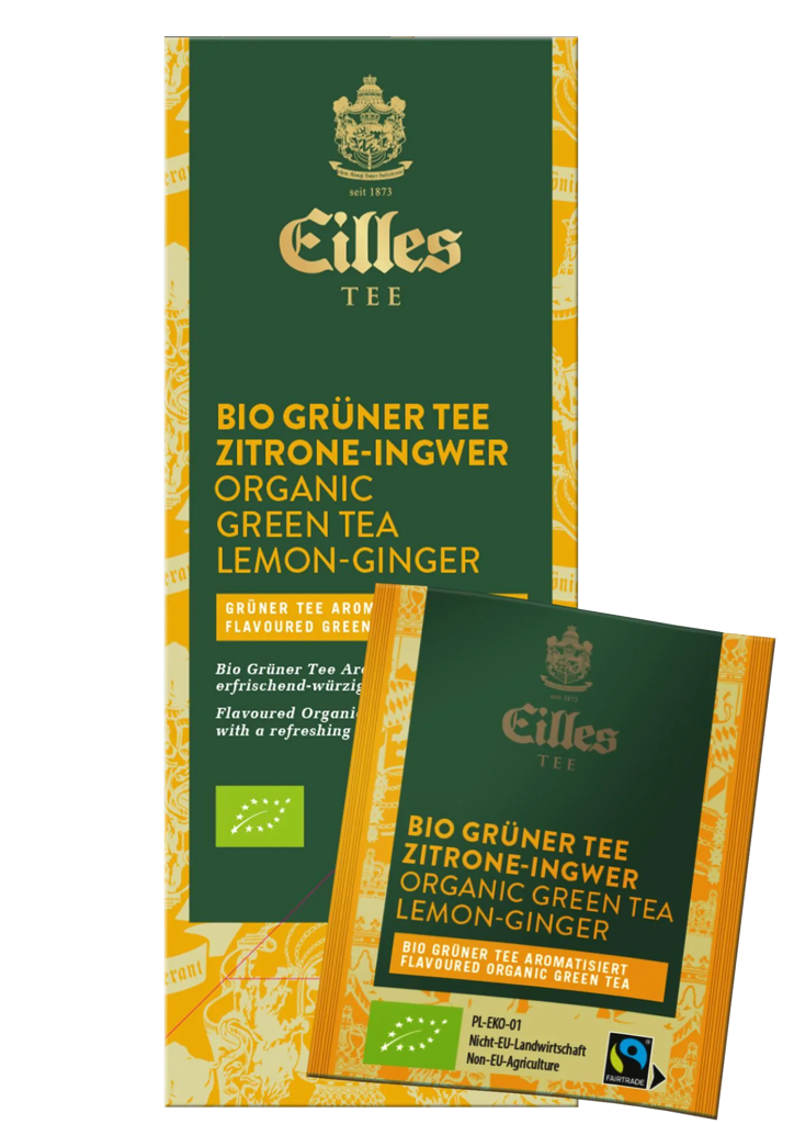 Eilles Tee BIO FAIRTRADE Grüner Tee Zitrone Ingwer_1